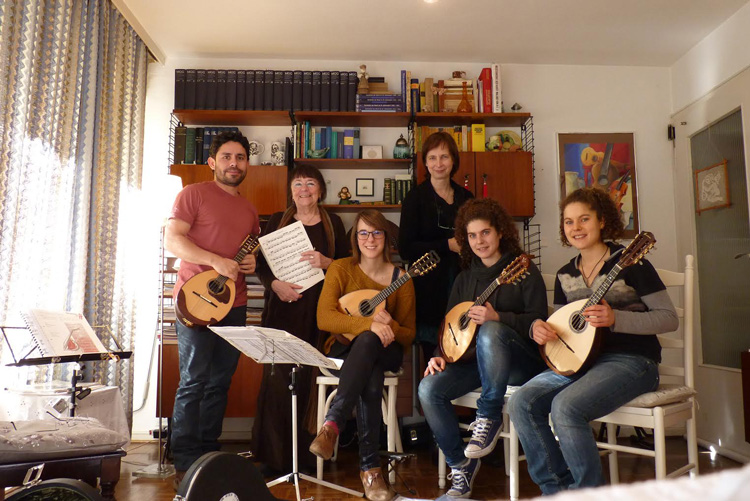 The Belgian students of prof. Gerda Abts at the masterclass at prof. Wilden-Hüsgen