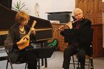 to photo concert in Millegem church, Gerda Abts with Antwerp Baroque Ensemble 