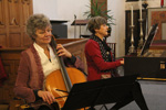 to photo concert in Millegem church, Gerda Abts with Antwerp Baroque Ensemble 