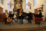 to photo concert in Millegem church, Gerda Abts with Antwerp Baroque Ensemble 