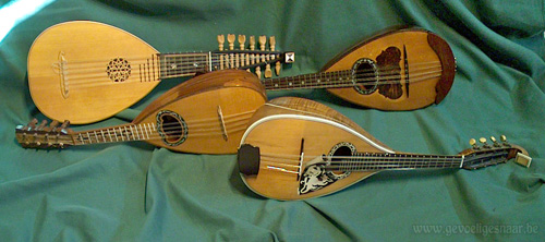 foto met vier mandolines